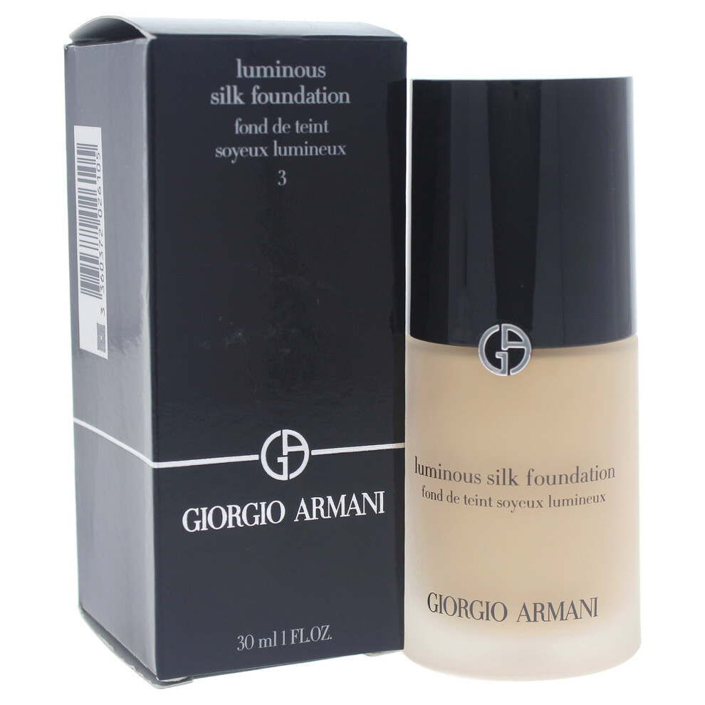 Giorgio Armani Luminous Silk Foundation  No. 3 Light/Warm  1 Ounce