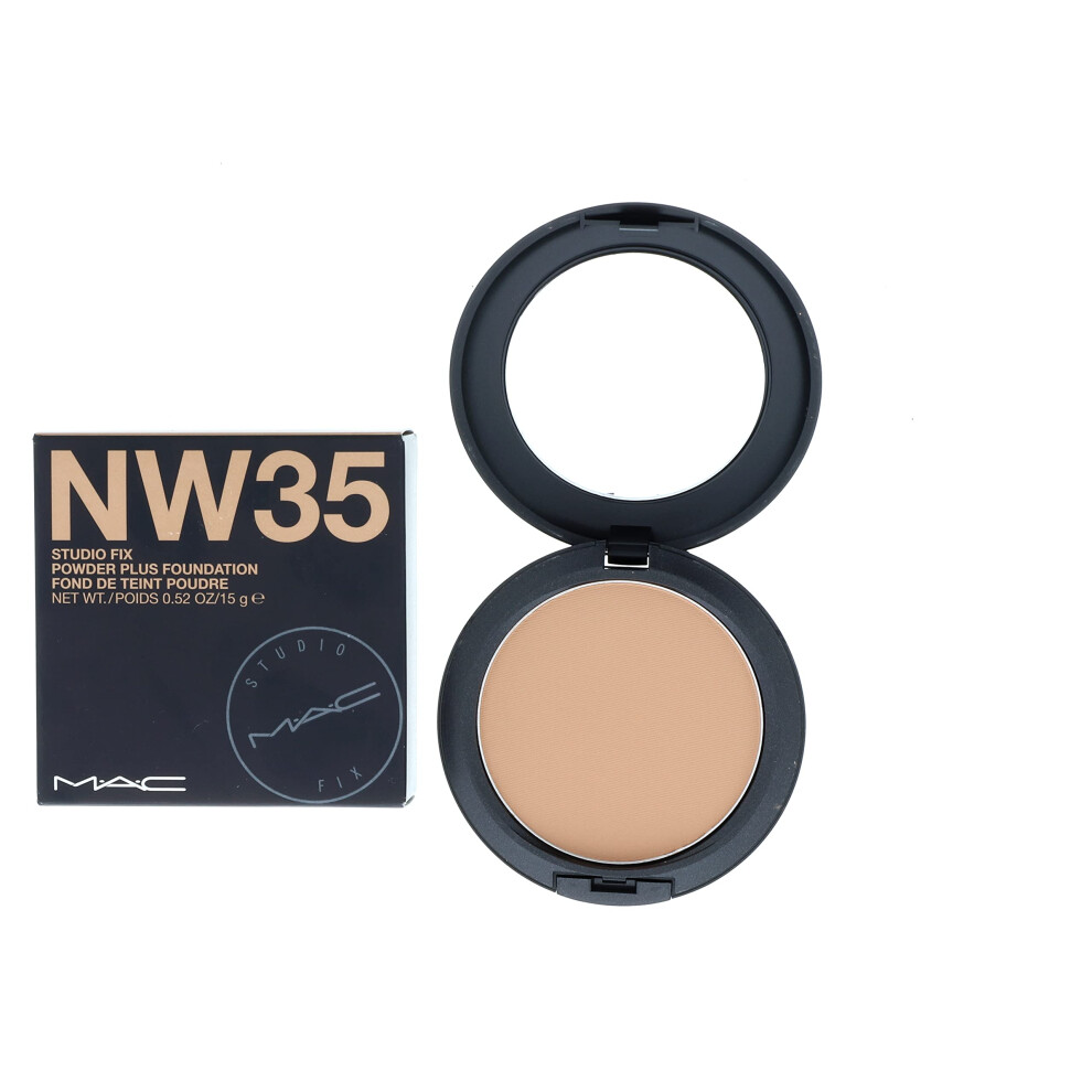 MAC Studio Fix Powder Plus Foundation 15g  NW35  0.52 Fl Oz