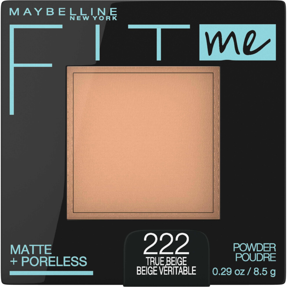 Maybelline Fit Me Matte + Poreless Pressed Face Powder Makeup & Setting Powder  True Beige  1 Count