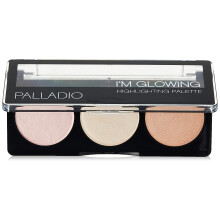 Palladio I'm Glowing Illuminating Highlighting Palette Glow Bronzer Powder -meikkisetti, korkeapigmenttiset hohtavat v   rit