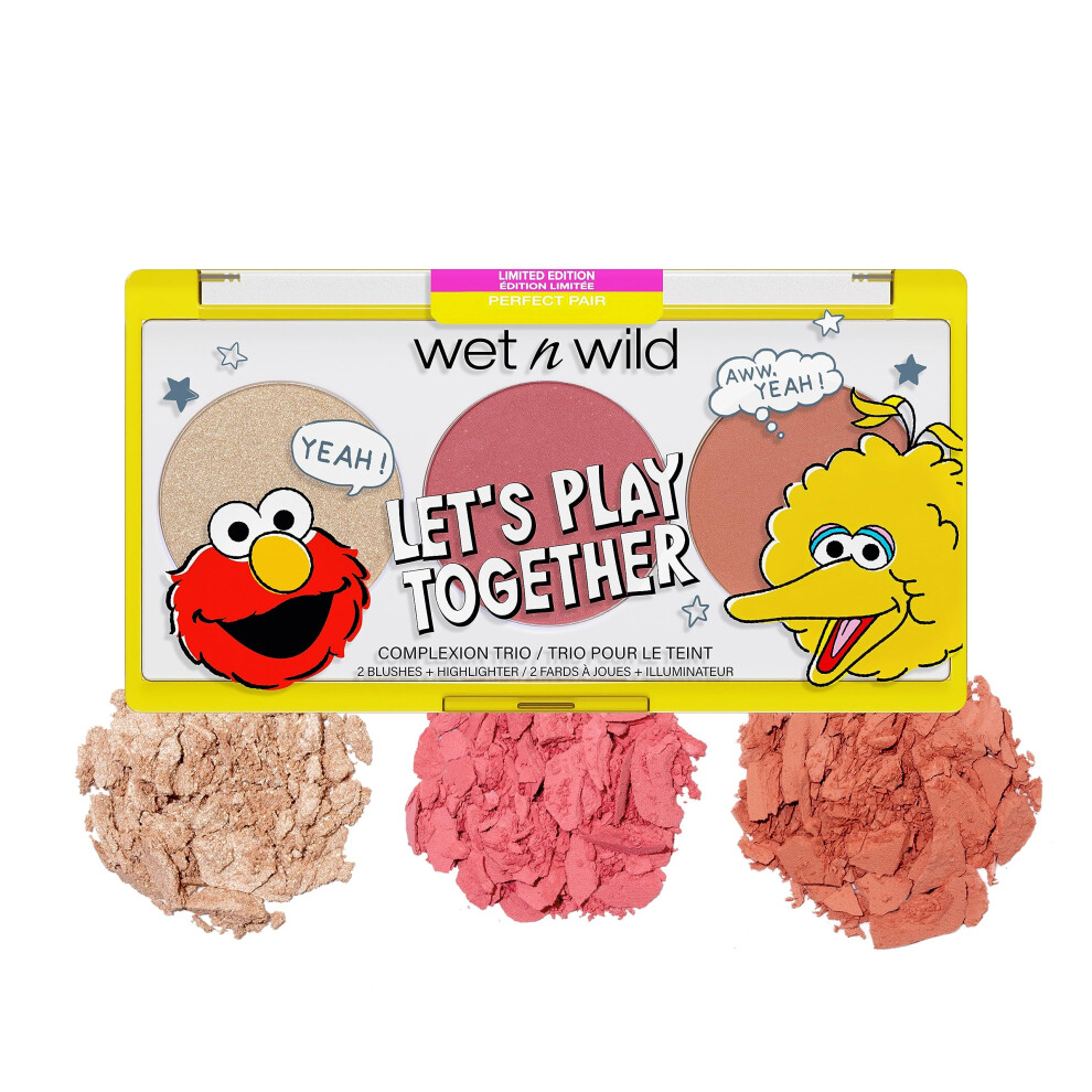 wet n wild x Sesame Street  LetS Play Together- Complexion Trio  Perfect Pair