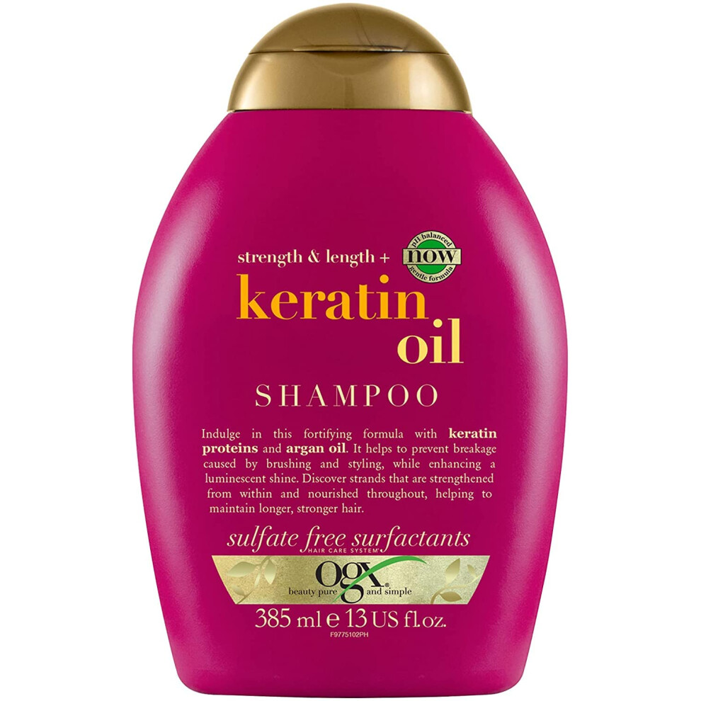 Organix Anti-Breakage Keratin Oil Shampoo 13 Ounce (2 Pack)