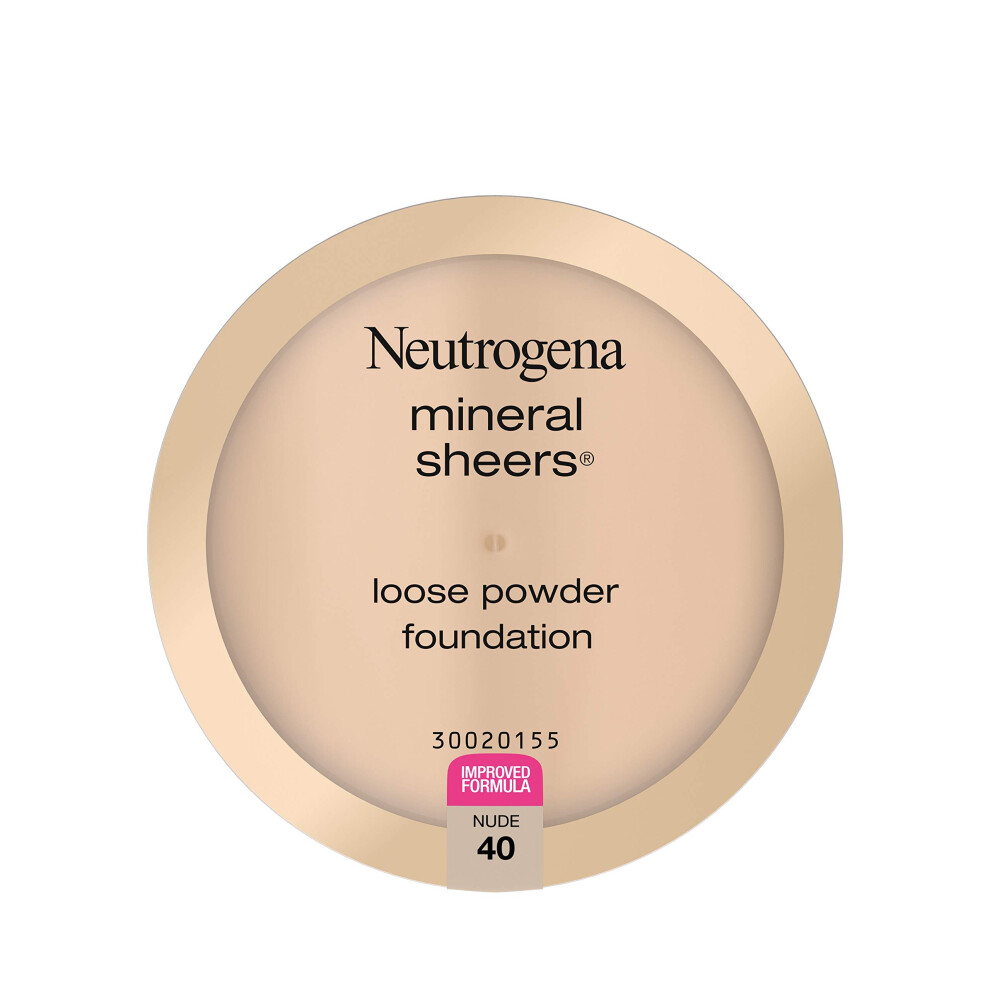 Neutrogena Mineral Sheers Lightweight Loose Powder Makeup Foundation with Vitamins A  C  & E  Sheer to Medium Buildable Coverage  Skin Tone