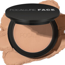 FOCALLURE Flawless Pressed Poeder, Controleer Glans & Glad Teint, Compacte Poeder Foundation