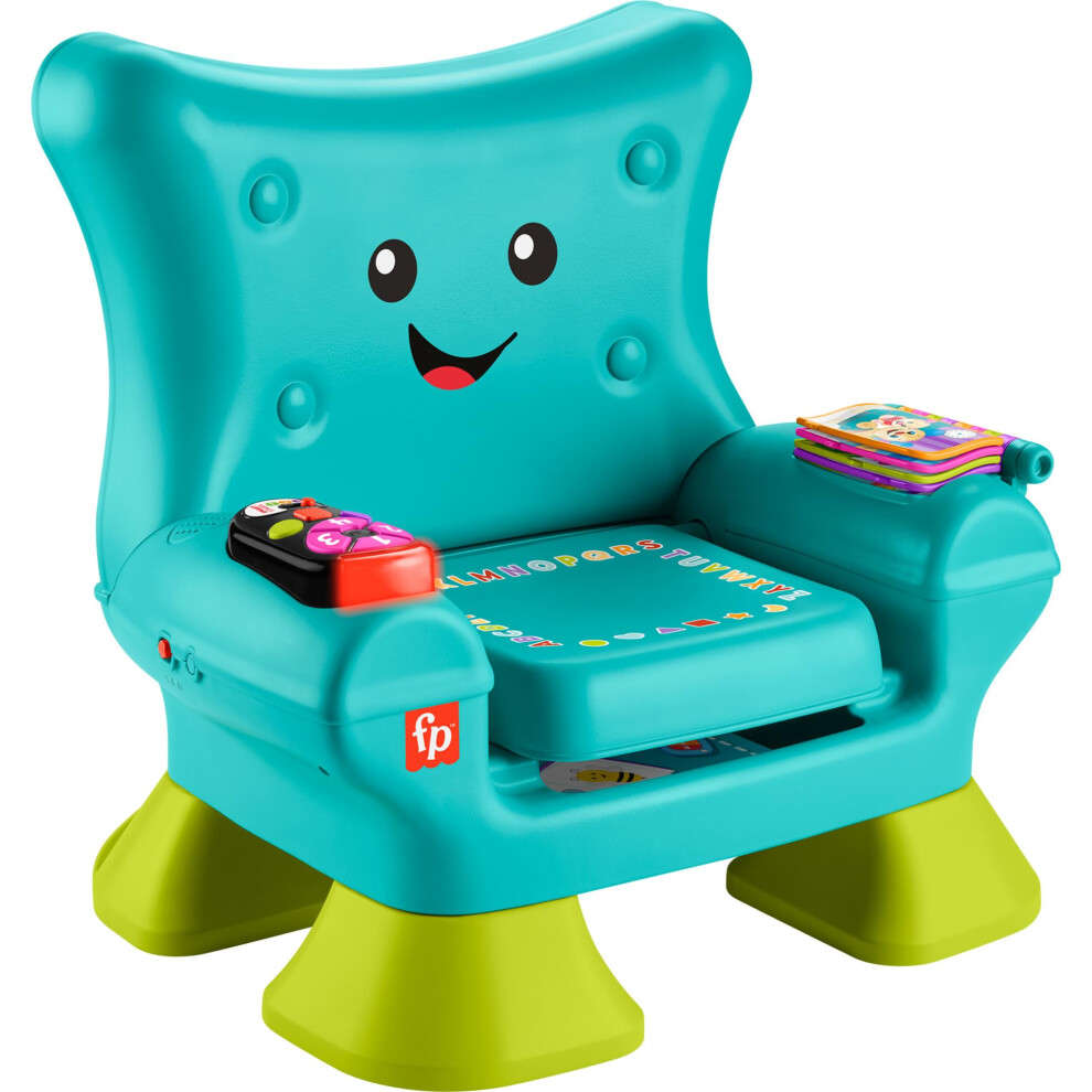 Fisher-Price Toddler Learning Toy Laugh & Learn Smart Stages Chair with Music Lights & Activities for Infants Ages 1+ Years  Teal