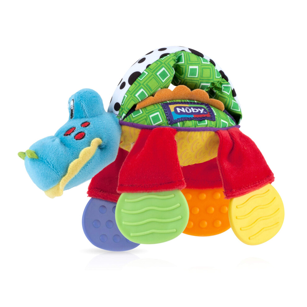 Nuby Floppers Plush Teether  Alligator