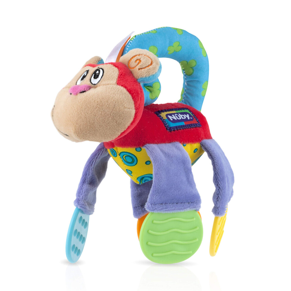 Nuby Floppers Plush Teether  Monkey