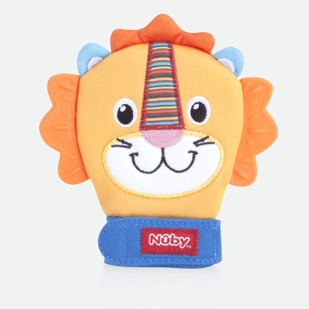 Nuby Happy Handimals Teething Mitten  Lion