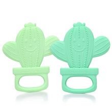PrimaStella Silicone Cactus Teethers for Infants  Babies and Toddlers - Safety Tested - BPA Free - Cute  Soothing  Easy to Hold - Baby Teeth