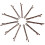 Dofash 100 Τεμ Καφέ Συσκευές Μαλλιών 3.5Cm/1.38" με Δώρο Για Κορίτσια 2