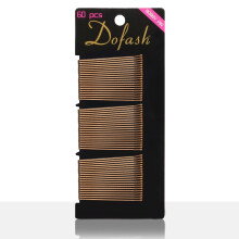 Dofash 5CM/2IN suorat suuret hiuspinnipinnit, ruskeat, paksuille hiuspinneille, litteille hiuksille, koristeelliset hiusasusteet naisille ja tyt