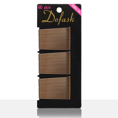 Dofash 5CM/2IN Στριφτά Μεγάλα Καρφάκια Καφέ για Πυκνά Μαλλιά 60 Τεμ/Κάρτα