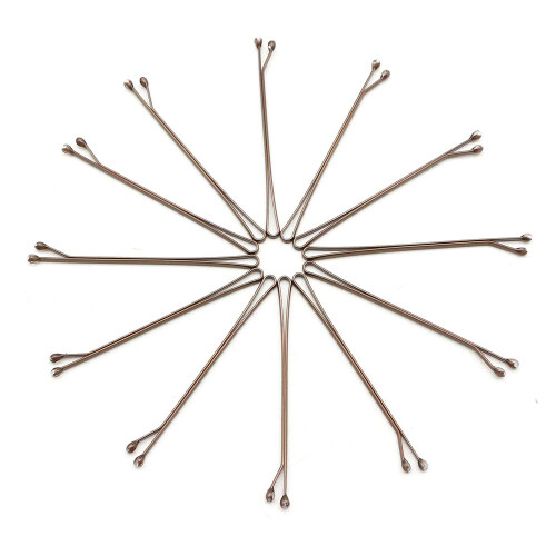 Dofash 5CM/2IN Στριφτά Μεγάλα Καρφάκια Καφέ για Πυκνά Μαλλιά 60 Τεμ/Κάρτα 1