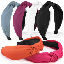 DiyJibb Fasce per Capelli per Donne e Ragazze - 6PCS Fasce Eleganti con Nodo - Accessori per Capelli