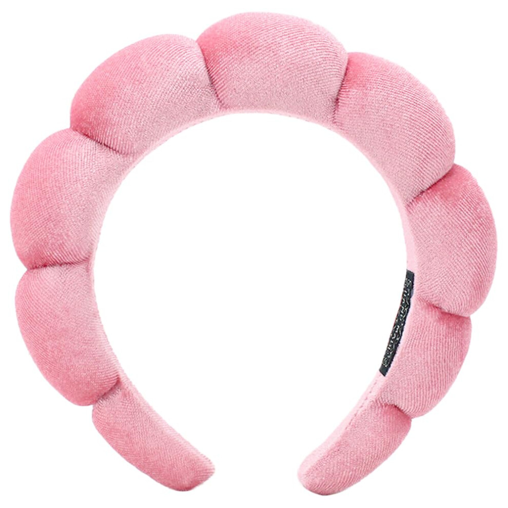 Aoenjie Unisex Spa Headbands For Washing Face Or Makeup Sponge Bubble Skincare Headbands Puffy Terry Cloth Hairband For Women Skin Care Makeup Headwear Hair Acce