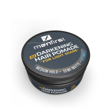 MENFIRST - Herren Haar- und Bartpomade - Sofortige Grauabdeckung - Hellbraun bis Blond - 1 Packung