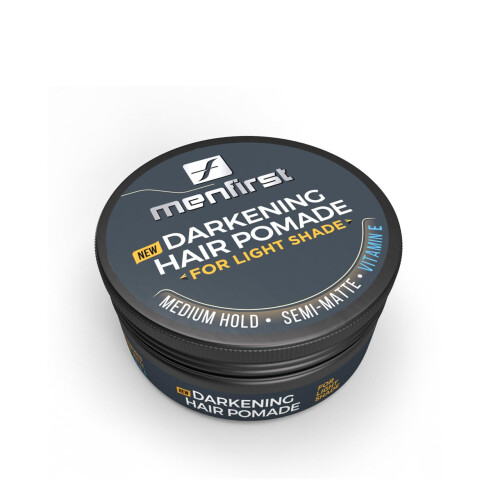 MENFIRST - Herren Haar- und Bartpomade - Sofortige Grauabdeckung - Hellbraun bis Blond - 1 Packung