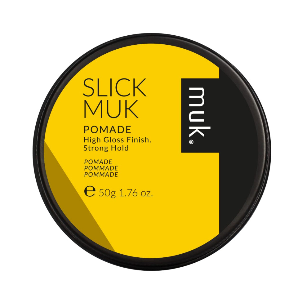 Muk Haircare Slick Muk High Gloss Pomade Strong Hold Hair Pomade For Men - 1.76Oz
