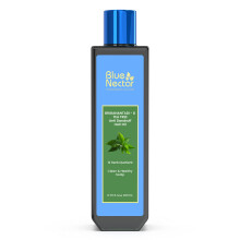 Blue Nectar Anti-roos haarolie met neem en tea tree | Ayurvedisch, niet-plakkerig voor een droge hoofdhuid | Op plantenbasis voor mannen en vrouwen (1