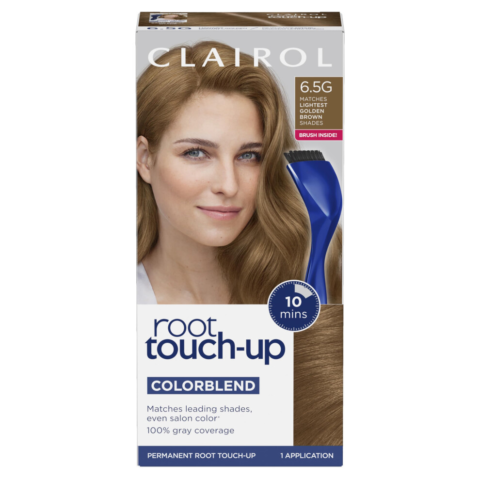 Clairol Root Touch-Up by Nice'n Easy Permanent Hair Dye  6.5G Lightest Golden Brown Hair Color  Pack of 1