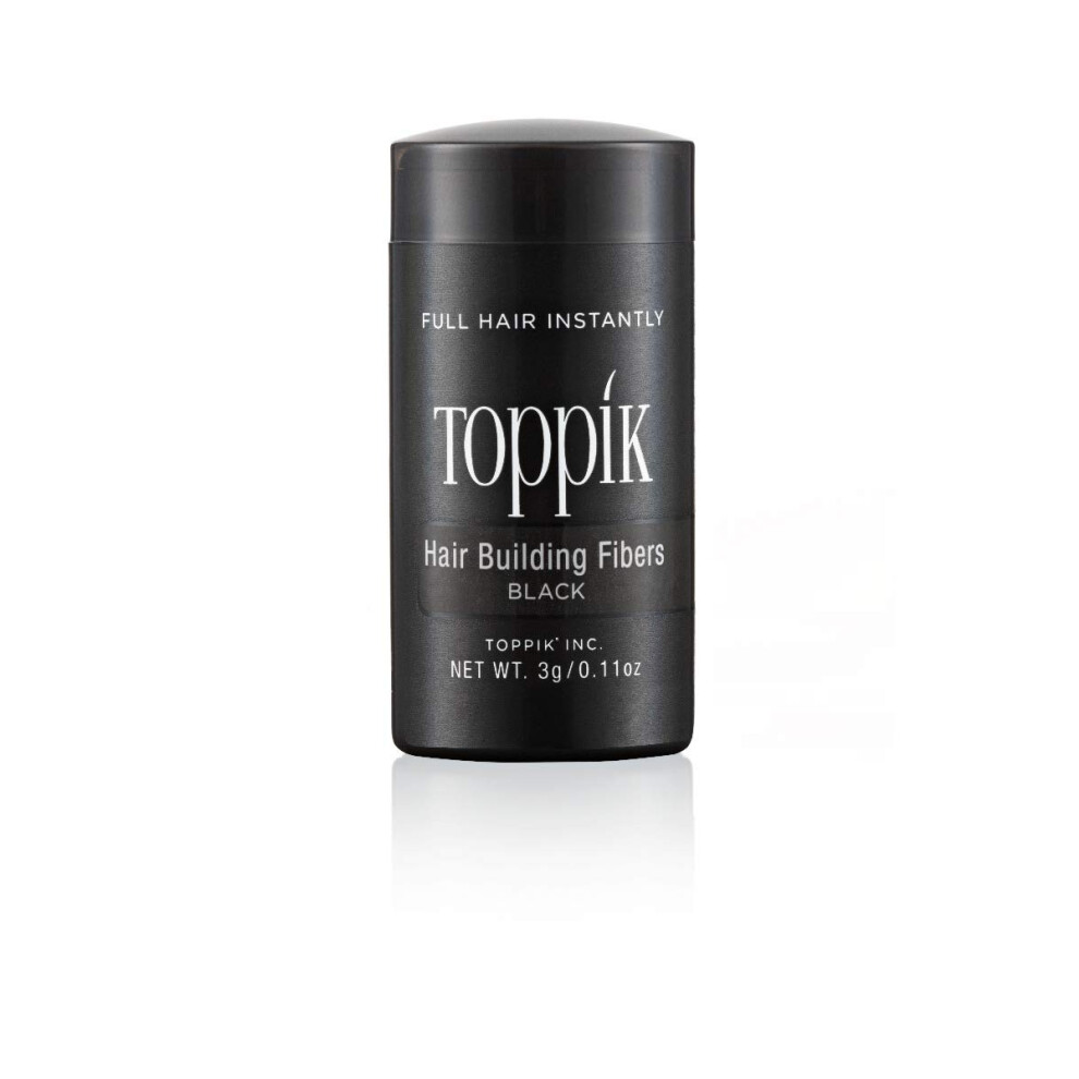 Toppik Hair Building Fibers  Black  3g Fill In Fine or Thinning Hair Instantly Thicker  Fuller Looking Hair 9 Shades for Men Women