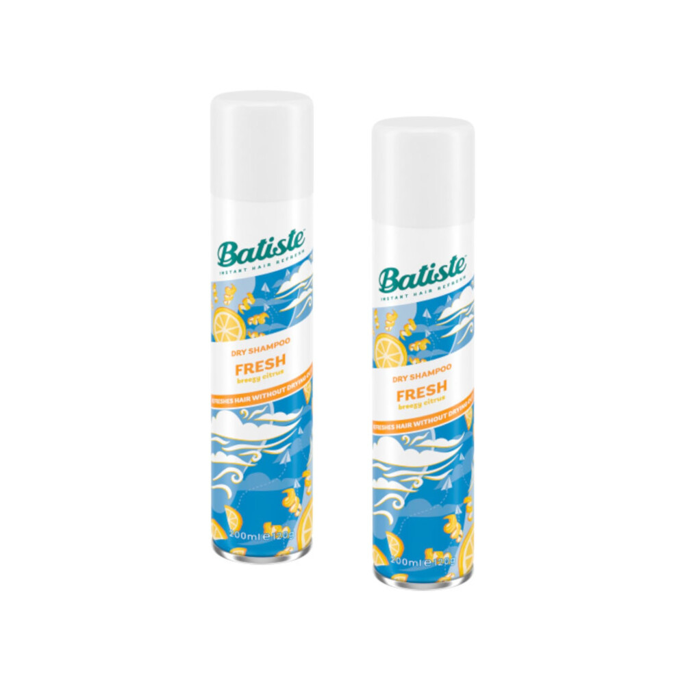 Batiste Instant Hair Refresh Dry Shampoo  Fresh - 6.73 oz (Pack of 2)