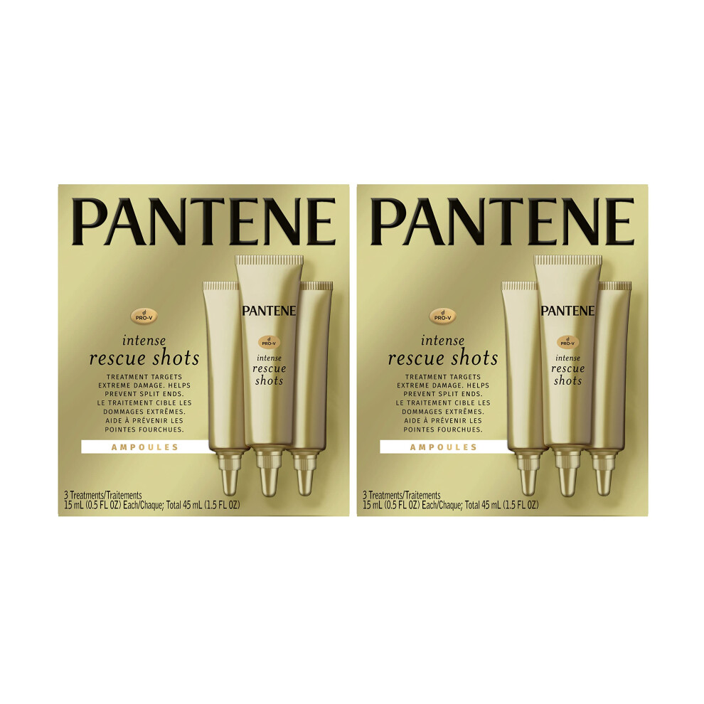 Pantene  Rescue Shots Hair Ampoules Treatment  Intensive Repair of Damaged Hair  Pro-V  1.5 Fl Oz  Twin Pack