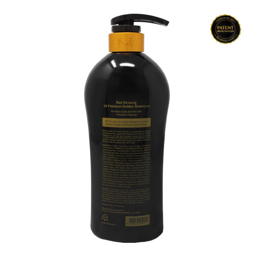 Κόκκινο Τζίνσενγκ 3X Premium Χρυσό Σαμπουάν 24.68 fl.oz (730ml) για όλους τους τύπους μαλλιών 1