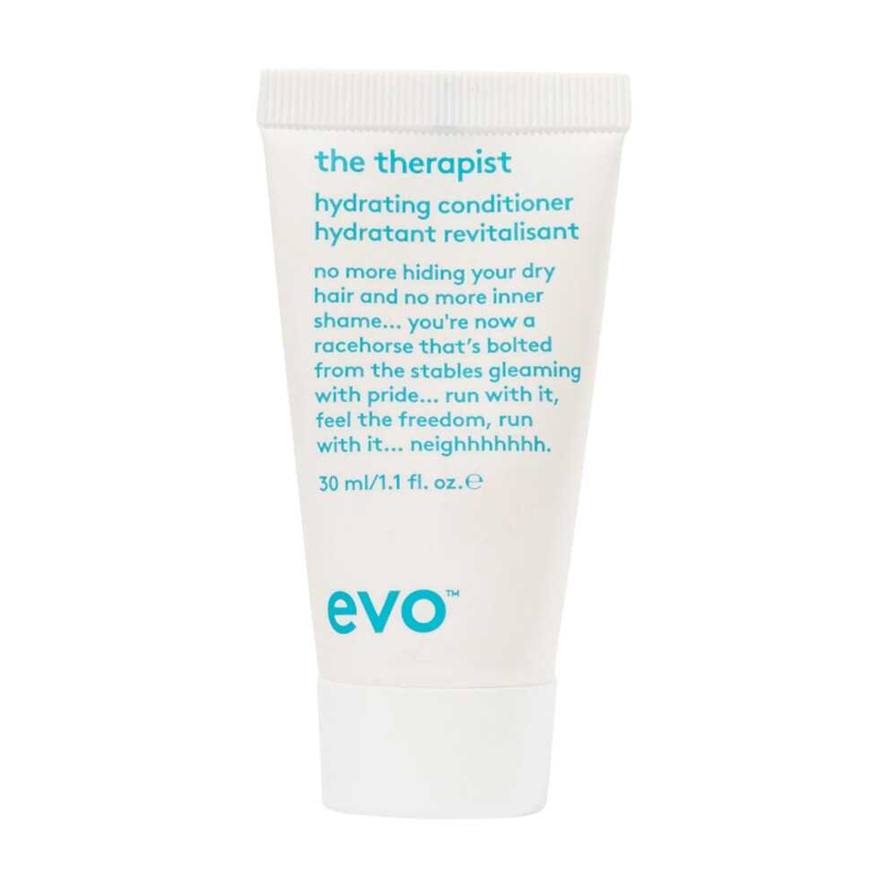 EVO The Therapist Hydrating Conditioner - Hydrates  Strengthen and Softens Whilst Improving Shine - Protects Colour Treated Dry Hair  Helps