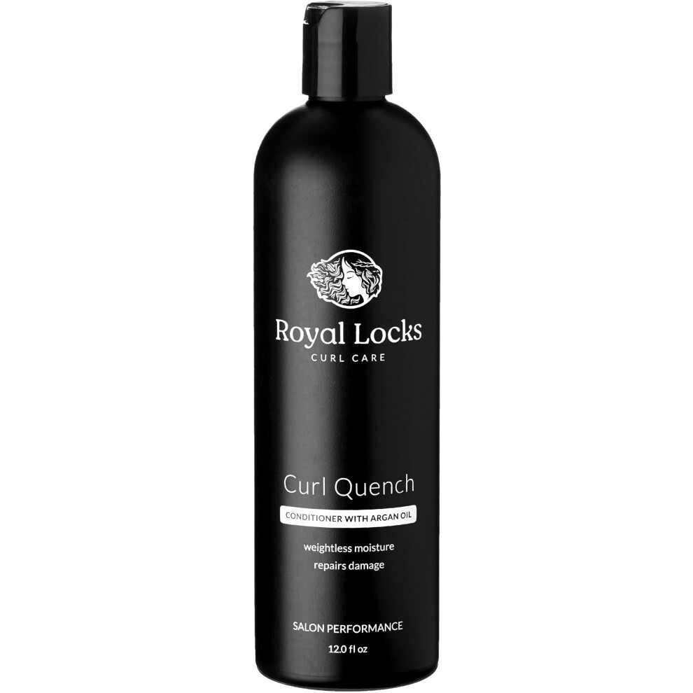 Royal Locks Curl Quench Conditioner - Curly Hair Conditioner with Argan Oil  Lightweight Moisture & Hydration (12 Fl Oz)