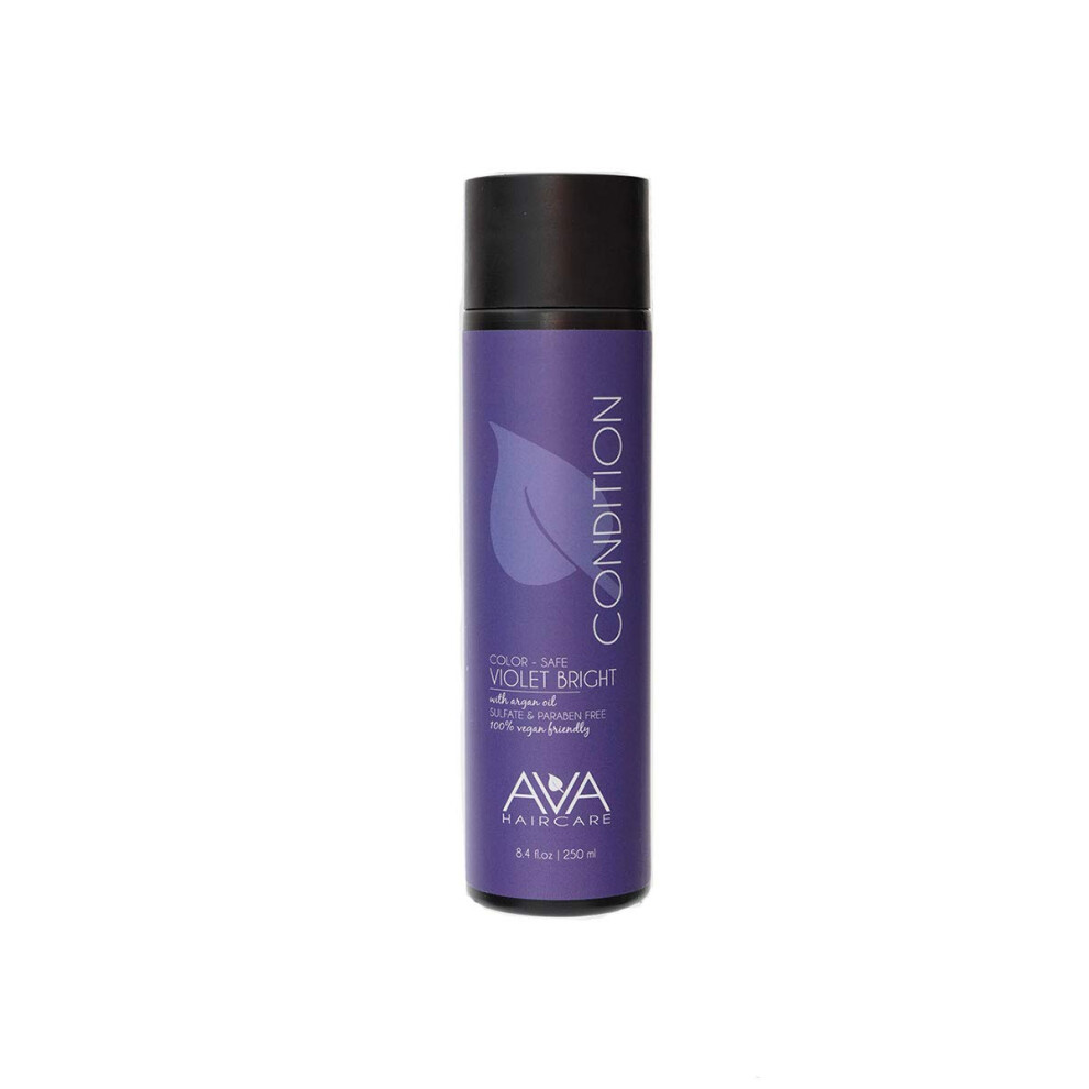 Ava Haircare - Violet Bright Conditioner - Vegan  Sulphate Free  Paraben Free  Cruelty Free - Violet Conditioner (8.4oz)