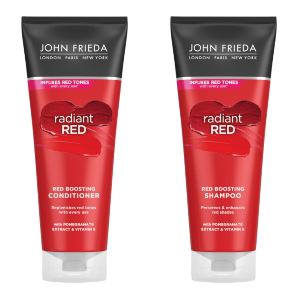 John Frieda Radiant Red Colour Protecting  Shampoo and Conditioner Pack 8.3 oz Each