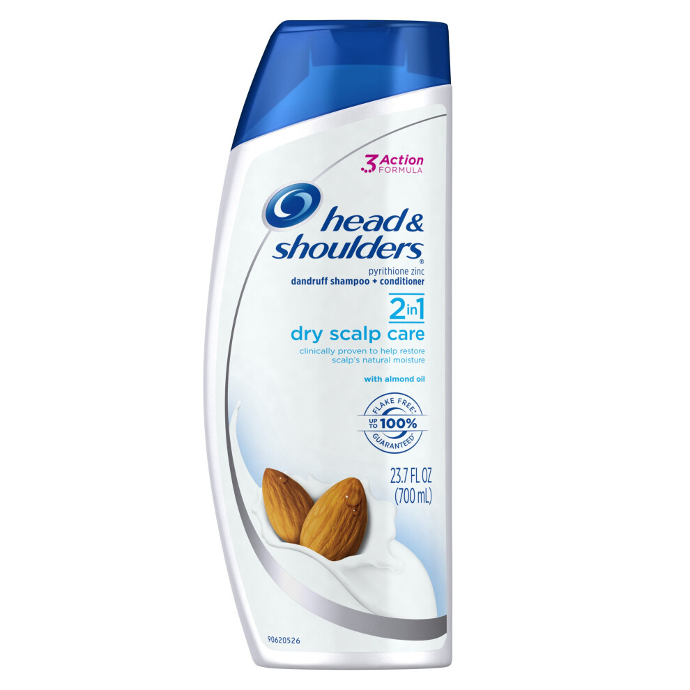 Head and Shoulders Dry Scalp Care with Almond Oil 2-in-1 Anti-Dandruff Shampoo + Conditioner 23.7 Fl Oz