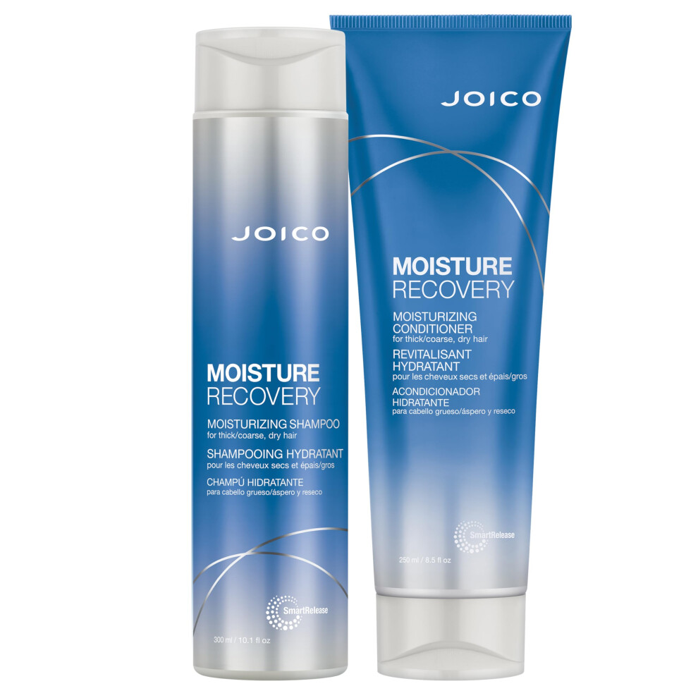 Joico Moisture Recovery Moisturizing Shampoo & Conditioner Set | Replenish Loss Moisture | For Thick & Coarse & Dry Hair