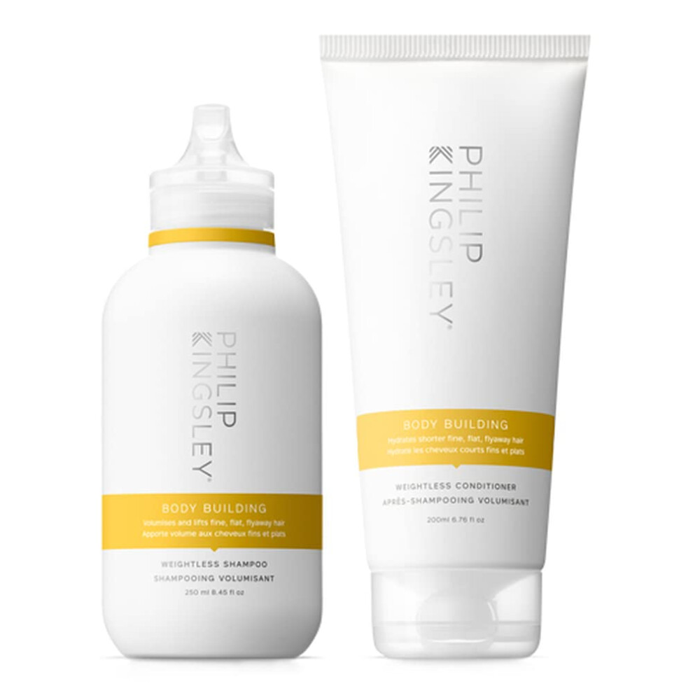 Philip Kingsley Body-Building Shampoo and Conditioner Set Volumizing Hair Products for Lifting Fine Limp Flat Flyaway Hair  Adds Volume  Lif