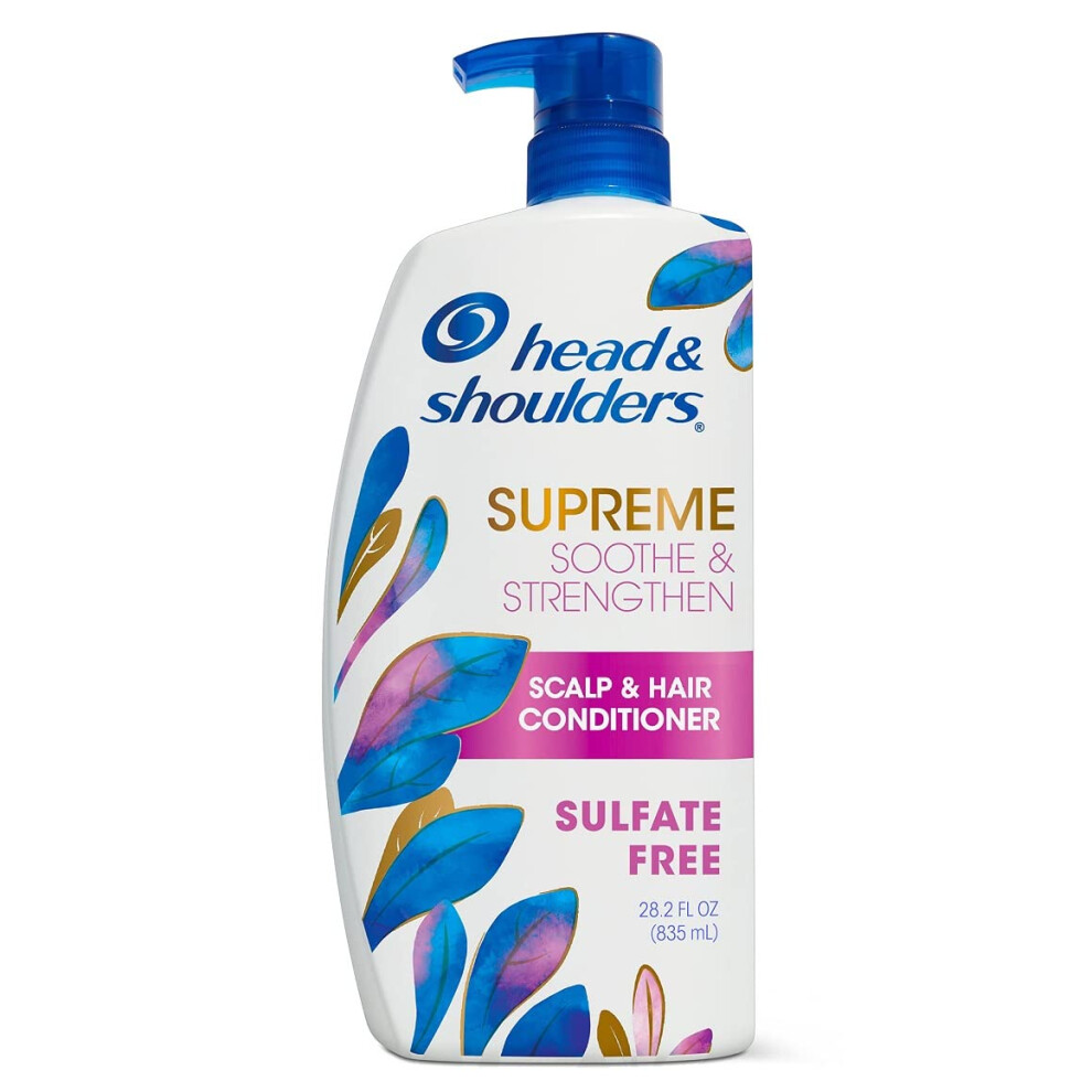 Head & Shoulders Supreme Sulfate Free Conditioner with Argan Oil  Anti-Dandruff Treatment  Soothe & Strengthen Hair & Scalp  28.2 Fl Oz