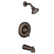 Moen Eva Kit de garniture de baignoire Posi-Temp et de douche co-performante en bronze huil avec valve requise T2133EPORB