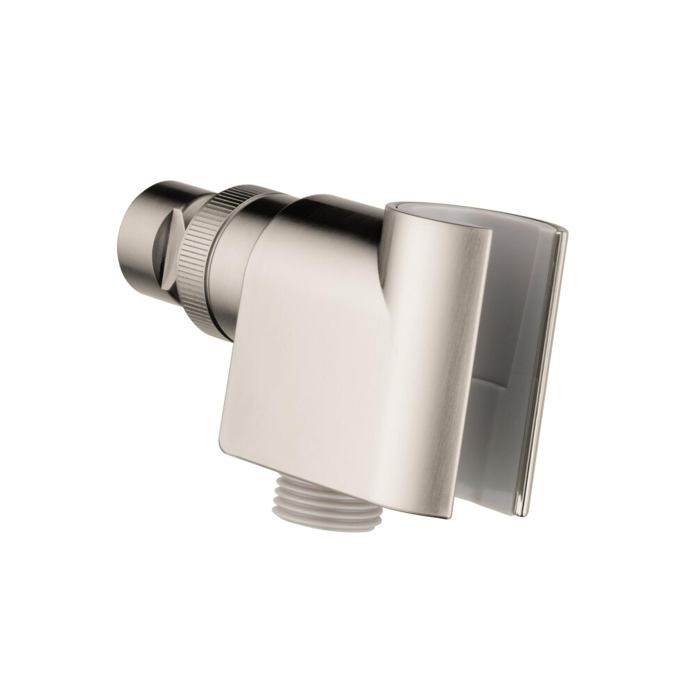 hansgrohe Easy Install Handheld Shower Head HolderModern in Brushed Nickel  04580820