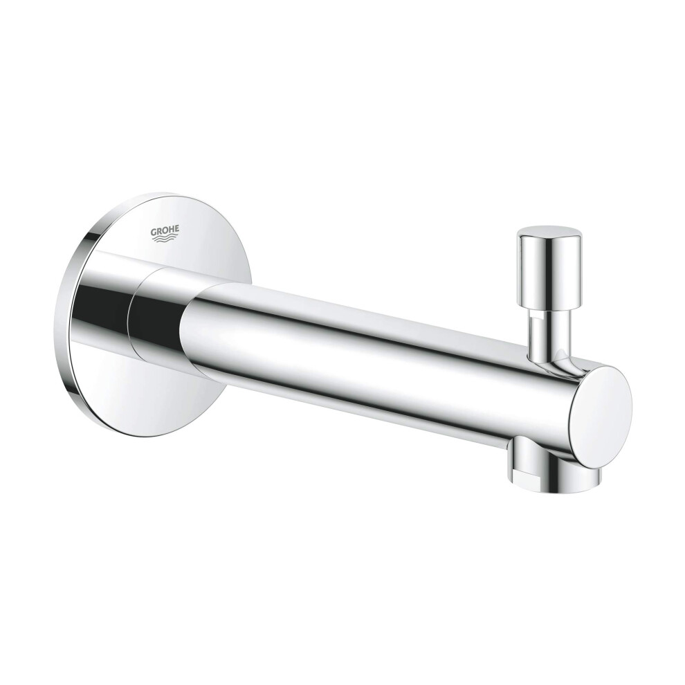 GROHE 13275001 Concetto Bathtub Faucet Tub Spout with Shower Diverter  Brass  Starlight Chrome