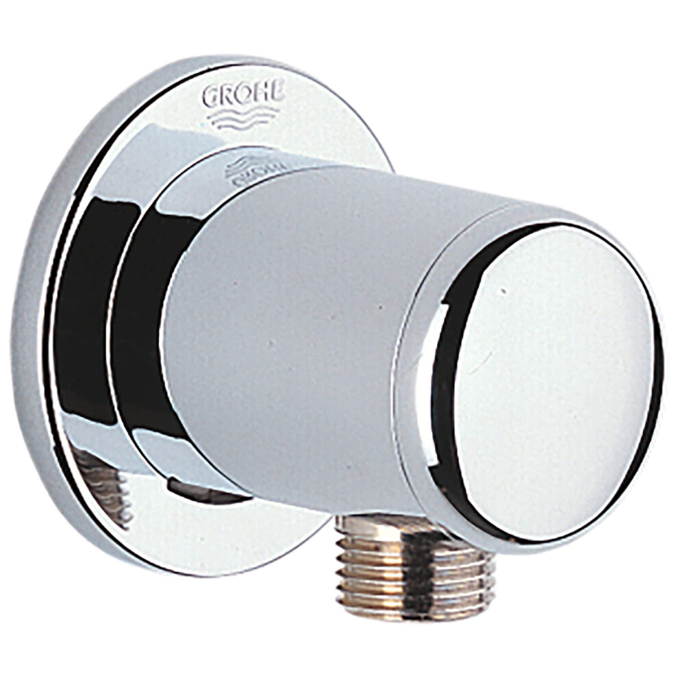 Grohe 28672000 Relexa Shower Wall Union  0.5-Inch Threaded Connection  Starlight Chrome