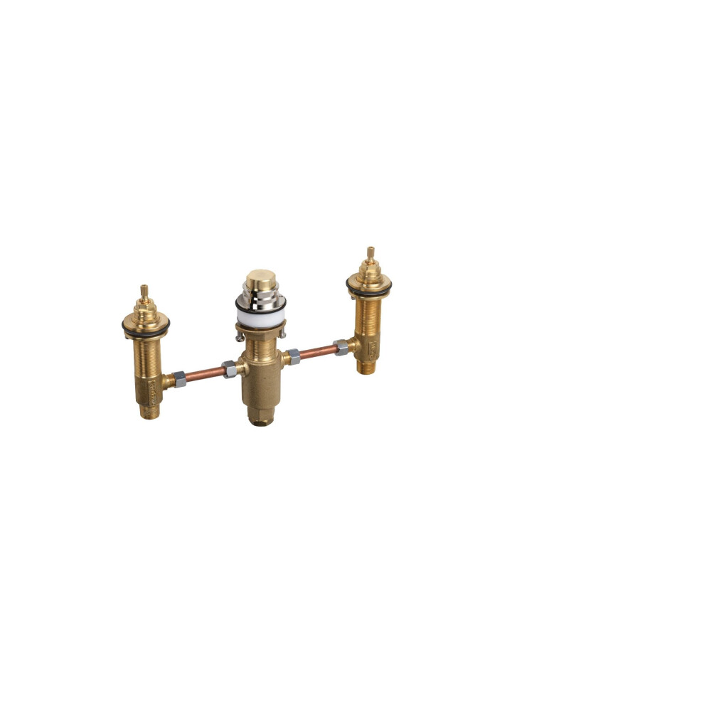 hansgrohe 06607000 Rough  3-Hole Tub Filler  Brass