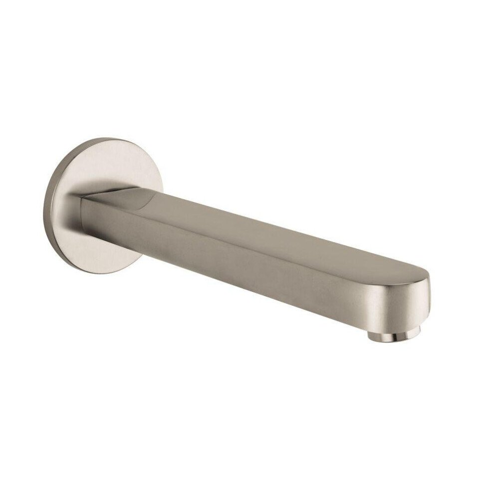 hansgrohe Tub Spout 9"" Premium 3-inch Modern Tub Spout in brushed nickel  14421821