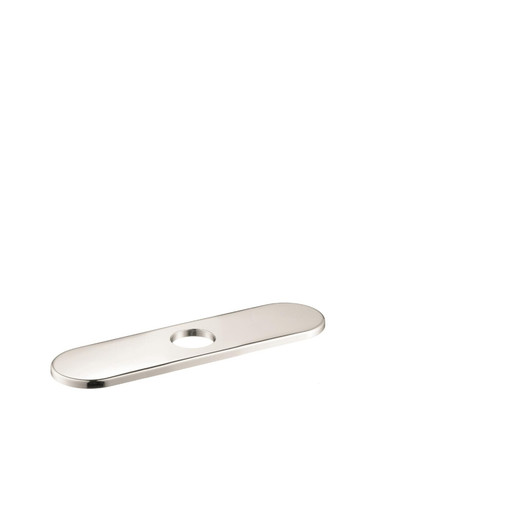 hansgrohe 11-inch Coordinating Base Plate Modern Easy Install in Polished Nickel  14019831