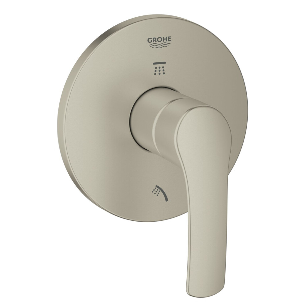 Grohe 19970EN2 Eurosmart New Single-Handle 3-Port Diverter Valve Trim Kit with Lever Handle  Brushed Nickel