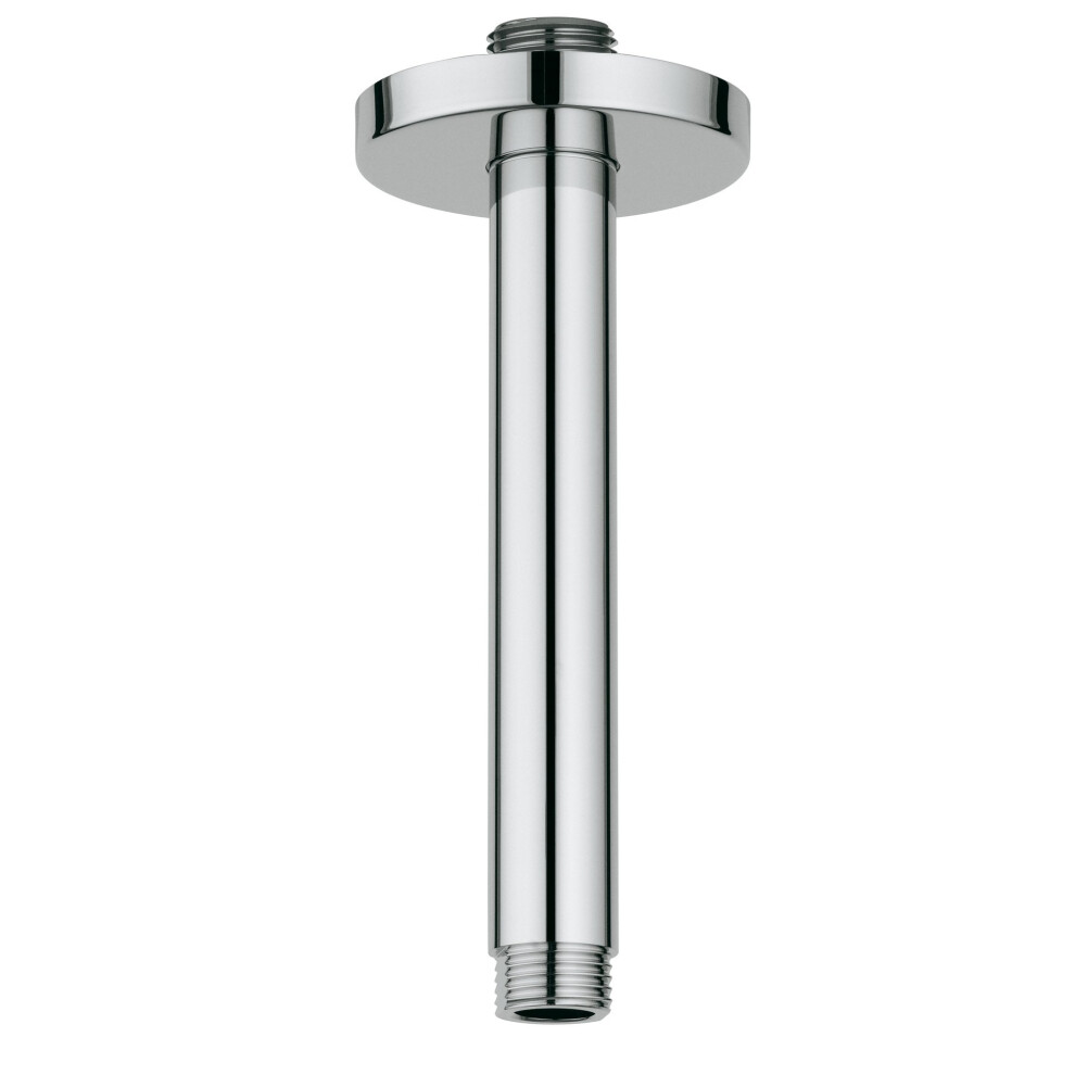 Grohe 27217000 Rainshower 6 In. Ceiling Shower Arm  Starlight Chrome  .5