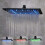NeierThodore Remplacement de la pomme de douche carre  LED de 16 pouces avec boule rotative 1