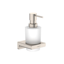 Hansgrohe AddStoris Moderne Bad- en Keuken Zeepdispenser in Geborsteld Nikkel, 41745820