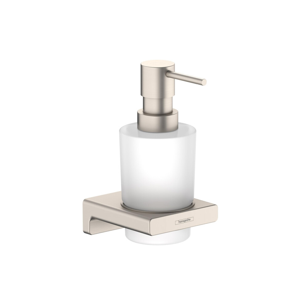 Hansgrohe AddStoris Modern Bath and Kitchen Sink Liquid soap dispenser in Brushed Nickel  41745820