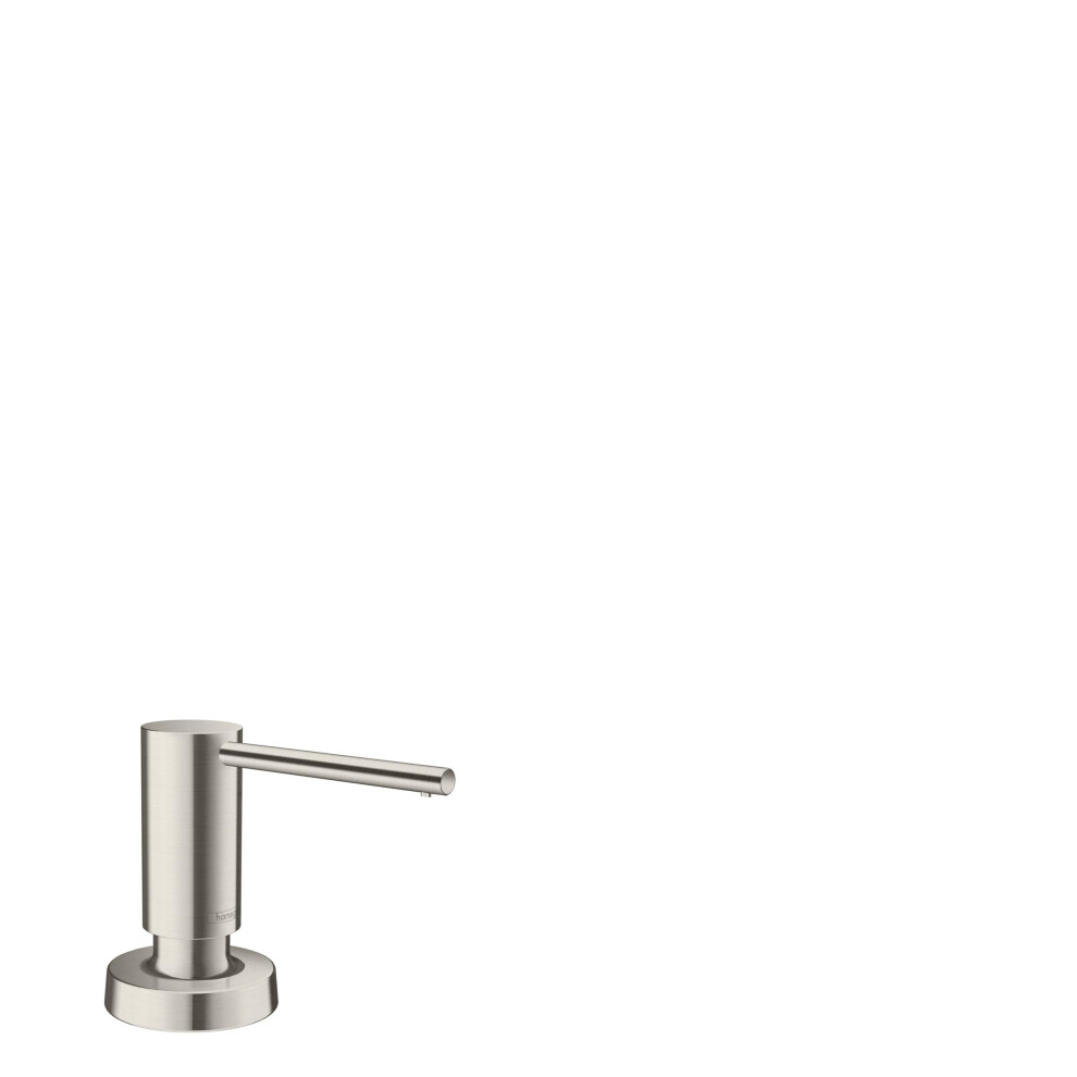 hansgrohe Bath and Kitchen Sink Soap Dispenser  Talis 4-inch  Modern Soap Dispenser in Stainless Steel Optic  40448801