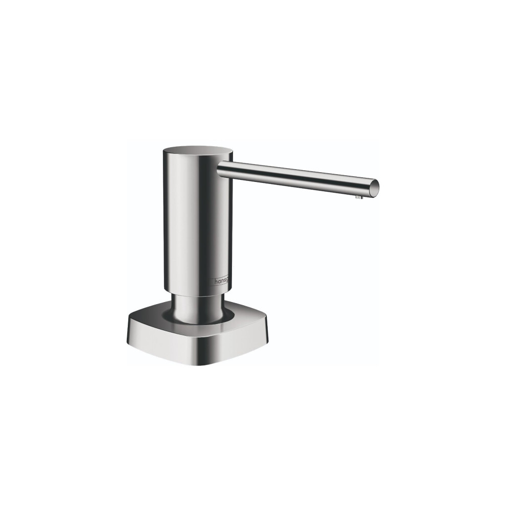 hansgrohe Bath and Kitchen Sink Soap Dispenser  Metris 4-inch  Modern Soap Dispenser in Chrome  40468001